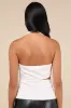 Poised Expert White Halter Cutout Peplum Top sold by Lulus