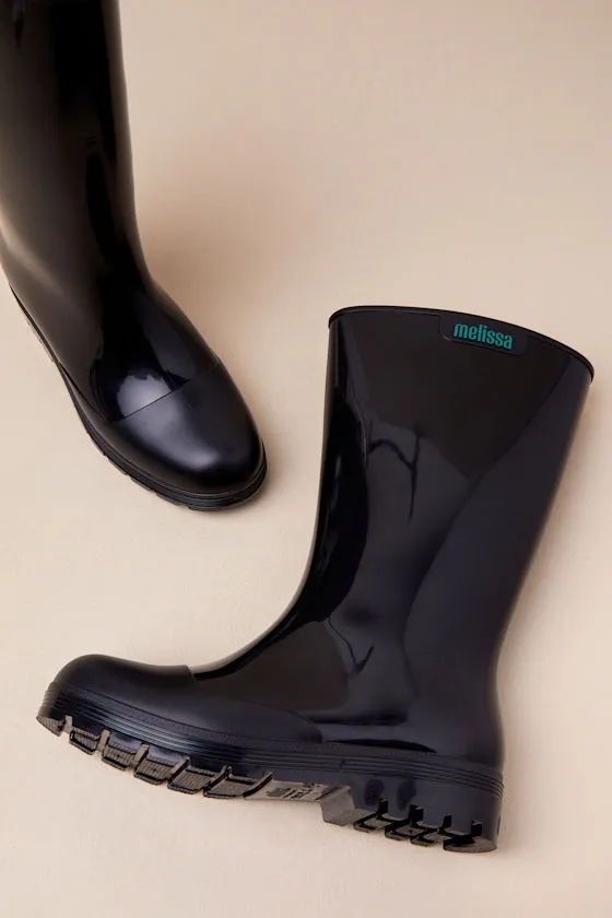 Welly Black Rubber Knee-High Rain Boots sold by Lulus product image thumbnail 2