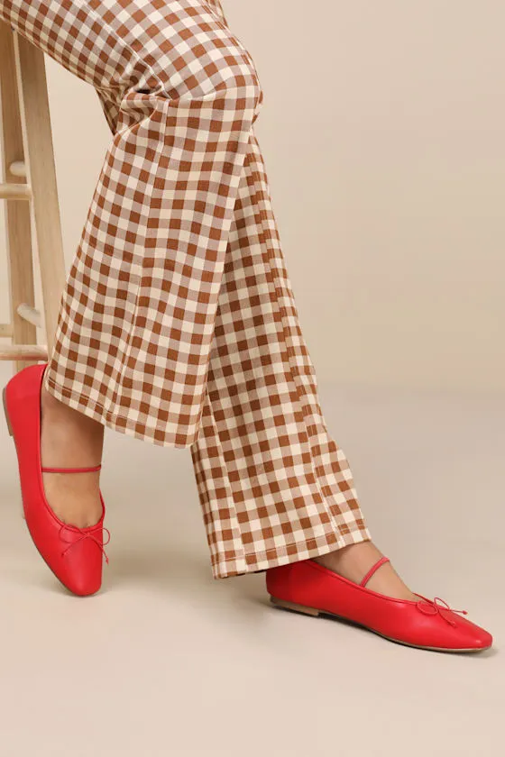 Gilly Red Bow Ballet Flats sold by Lulus product image thumbnail 2
