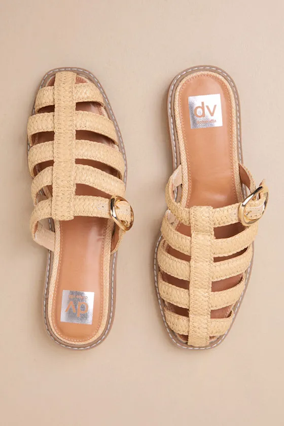 Fyona Raffia Buckle Mules sold by Lulus product image thumbnail 2