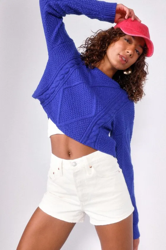 501 Cream High-Rise Denim Shorts sold by Lulus product image thumbnail 2