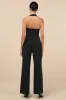 Flirty Outing Black Asymmetrical Halter Jumpsuit sold by Lulus