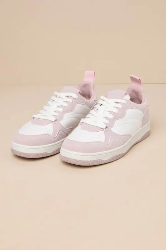 Mezereon Pink and White Sneakers sold by Lulus