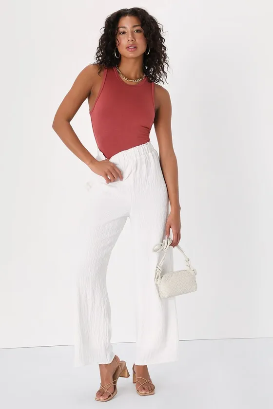 Always Easygoing Rusty Rose Sleeveless Bodysuit sold by Lulus product image thumbnail 2