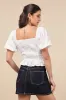 Instantly Perfect White Embroidered Puff Sleeve Top sold by Lulus
