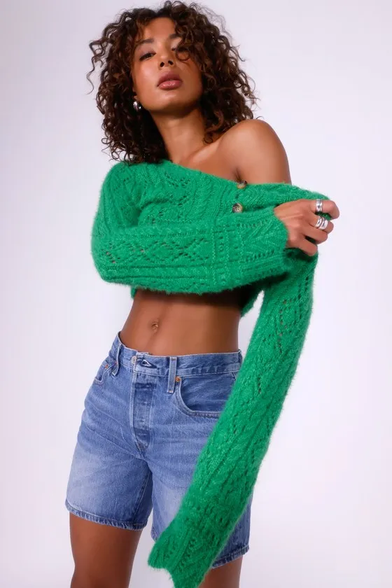 501 Mid Thigh Medium Wash High-Rise Denim Shorts sold by Lulus product image thumbnail 2