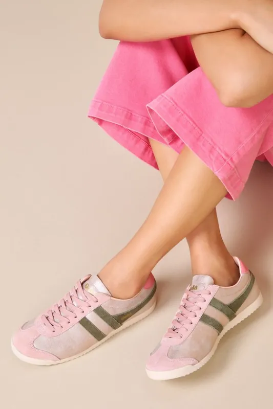 Bullet Blaze Rose Gold Color Block Leather Sneakers sold by Lulus