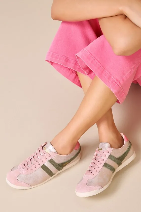 Bullet Blaze Rose Gold Color Block Leather Sneakers sold by Lulus