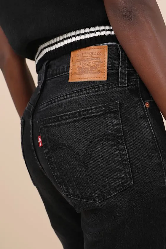 Wedgie Bootcut Washed Black High-Rise Denim Jeans sold by Lulus product image thumbnail 4