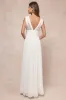 Gorgeous Forever Ivory Chiffon Lace Pleated Backless Maxi Dress sold by Lulus
