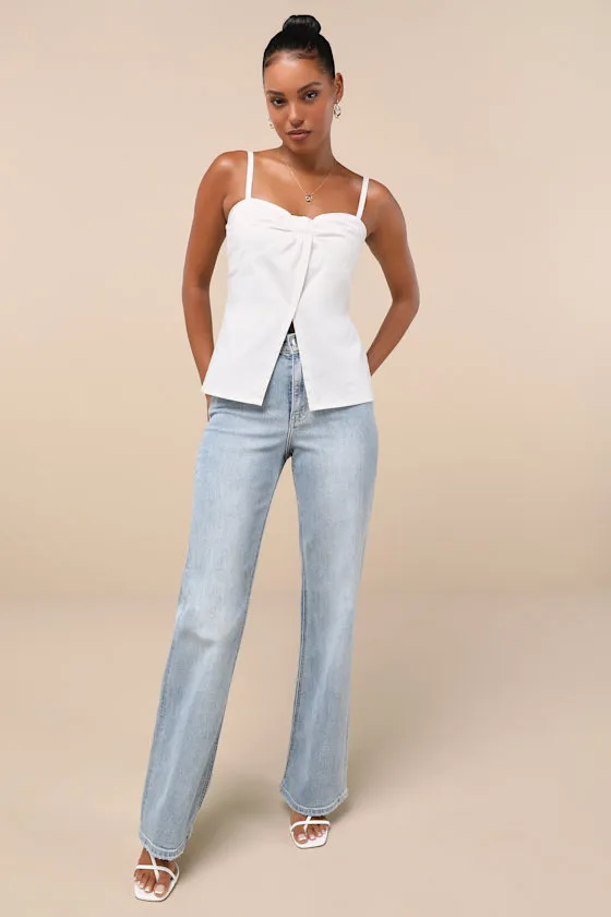 Darling Success Ivory Notched Hem Cami Top sold by Lulus product image thumbnail 3