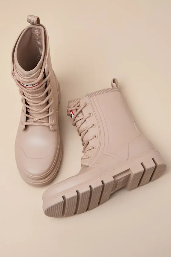 Diana Scots Bark Rubber Lace-Up Ankle Rainboots sold by Lulus product image thumbnail 2