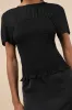 Cultivated Aura Black Smocked Dolman Sleeve Top sold by Lulus