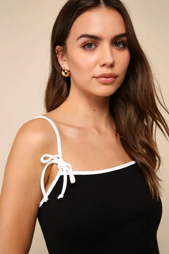 Routinely Cute Black Sleeveless Skater Mini Dress sold by Lulus product image thumbnail 4