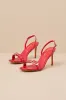 Cleore Red Slingback Buckle High Heel Sandals sold by Lulus