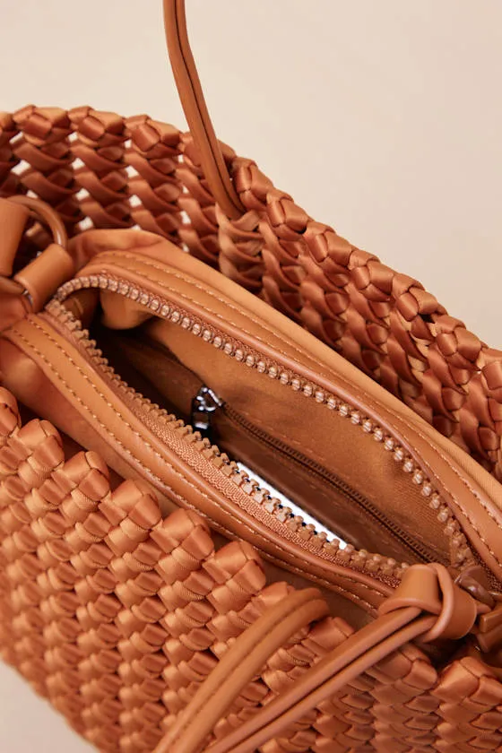Instinctively Poised Brown Woven Handbag sold by Lulus product image thumbnail 3