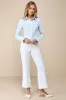 Majorly Charming Light Blue Collared Button-Up Tie-Back Top sold by Lulus