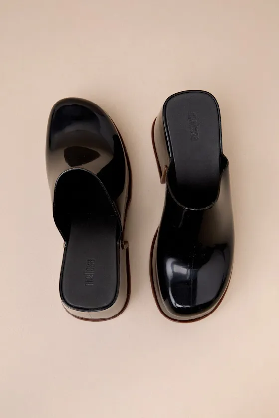 Mia Black and Brown Platform Mules sold by Lulus product image thumbnail 3