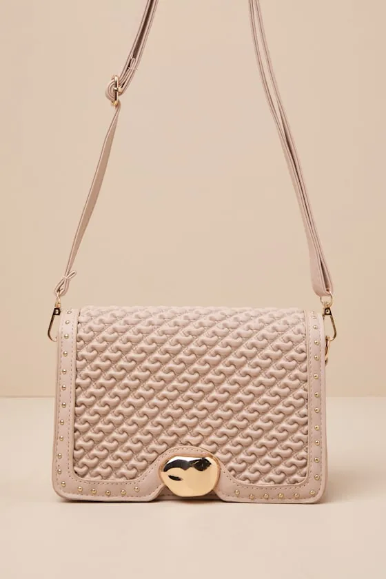 Fidela Beige Textured Crossbody Bag sold by Lulus product image thumbnail 3