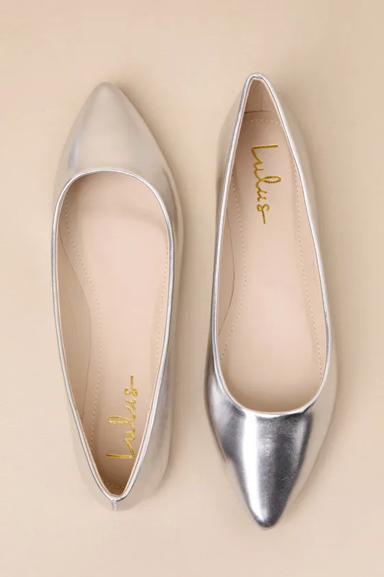 Holly Silver Metallic Flats sold by Lulus product image thumbnail 2