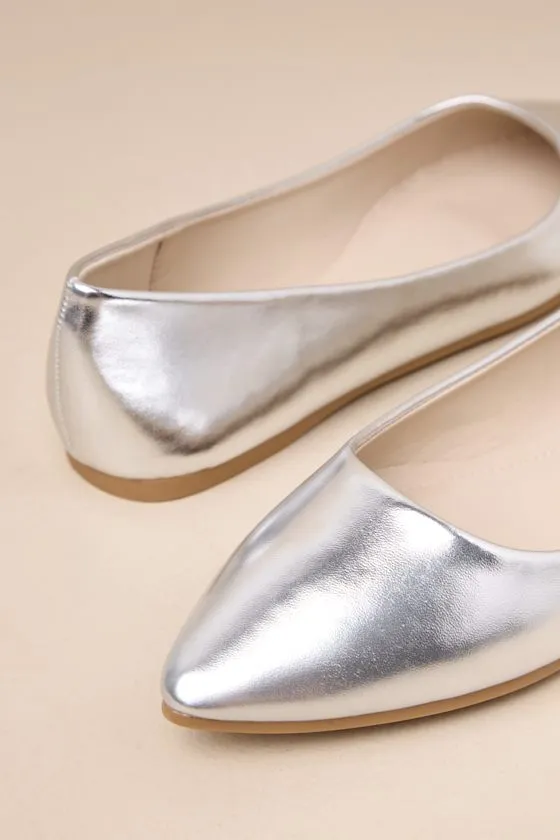 Holly Silver Metallic Flats sold by Lulus product image thumbnail 4