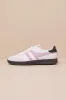 Cyclone White and Candy Pink Leather Lace-Up Sneakers sold by Lulus