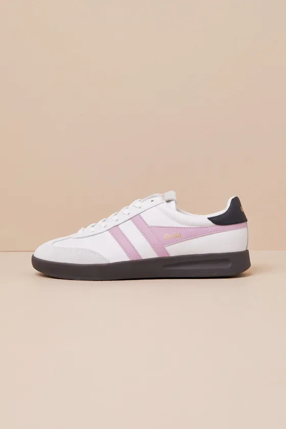 Cyclone White and Candy Pink Leather Lace-Up Sneakers sold by Lulus product image thumbnail 4