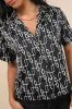 Intricate Aesthetic Black and White Abstract Print Button-Up Top sold by Lulus