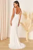 Eternal Happiness White Lace Square Neck Mermaid Maxi Dress sold by Lulus