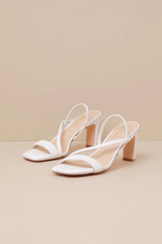 Capucine White Strappy Slingback High Heel Sandals sold by Lulus product image thumbnail 2