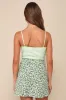 Sweet Tendencies Green Floral Rosette Bow Mini Skirt sold by Lulus