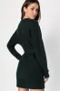 Wishing on Winter Emerald Green Cable Knit Mini Sweater Dress sold by Lulus