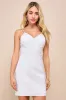 Cute Destiny White Floral Jacquard Sleeveless Mini Dress sold by Lulus