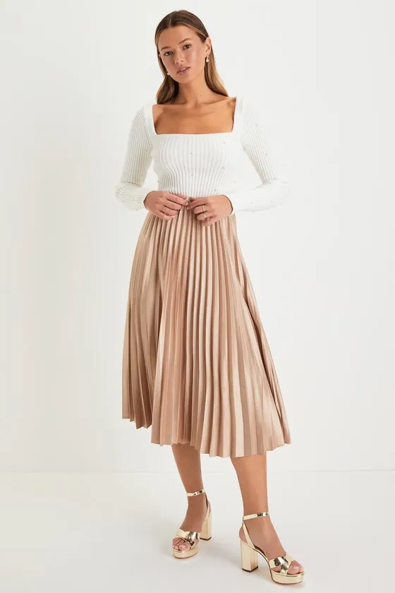 Fashionable Perfection Ivory Ribbed Pearl Sweater Top sold by Lulus product image thumbnail 4