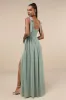 Radiant Charisma Sage Brush Chiffon Ruched Tie-Strap Maxi Dress sold by Lulus