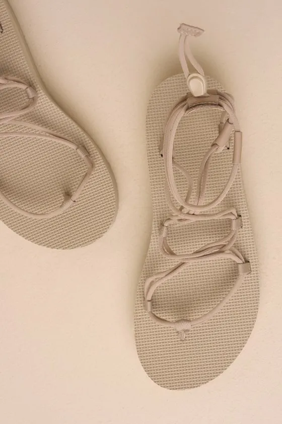 Midform Infinity Sesame Strappy Flatform Sandals sold by Lulus product image thumbnail 3