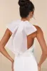 Simply Magnificent White Organza Halter Backless Mini Dress sold by Lulus