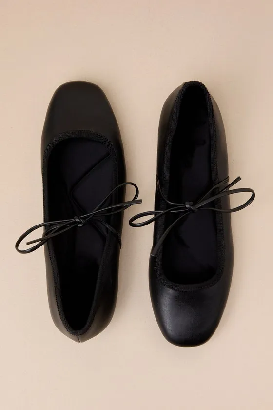 Felicitie Black Bow Ballet Flats sold by Lulus product image thumbnail 3