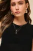 Clean Aesthetic Black Sweater Knit Tank Top sold by Lulus
