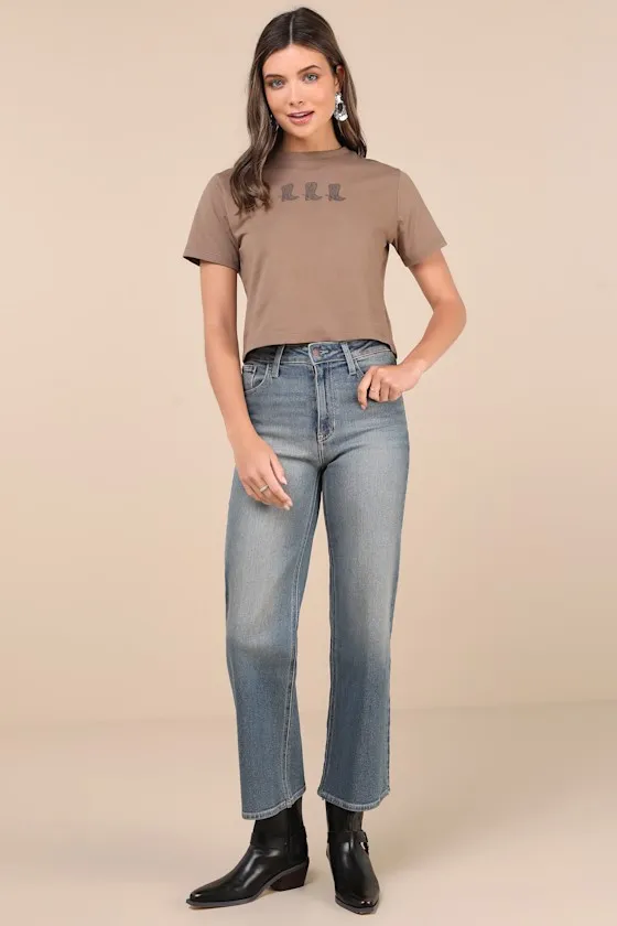 Wild Wild Style Light Brown Cowboy Boot Graphic Tee sold by Lulus product image thumbnail 2
