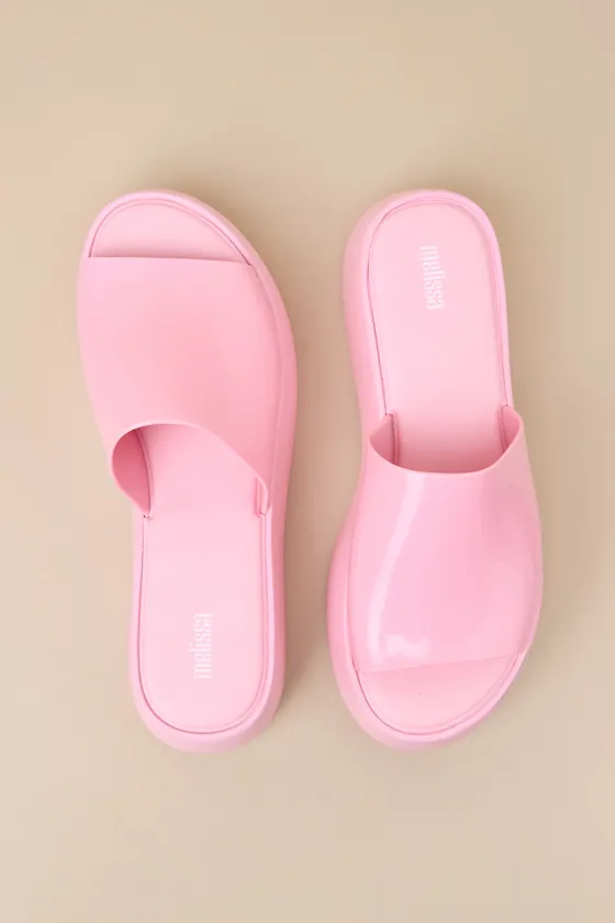 Becky Pink Flatform Slide Sandals sold by Lulus product image thumbnail 4