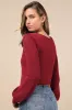 Best Essence Burgundy Knit Long Sleeve Sweater Top sold by Lulus