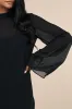 Perfected Charm Black Bell Sleeve Mini Shift Dress sold by Lulus