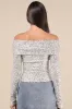 Marvelous Dazzle Champagne Sequin Off-the-Shoulder Top sold by Lulus