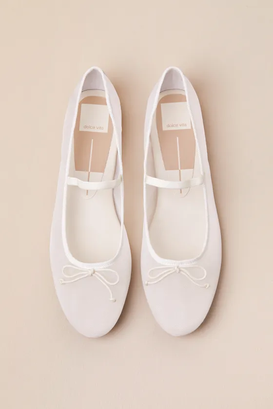 Cadel Ivory Mesh Bow Ballet Flats sold by Lulus product image thumbnail 3