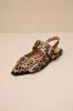 Graya Leopard Calf Hair Studded Buckle Slingback Flats sold by Lulus