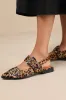 Graya Leopard Calf Hair Studded Buckle Slingback Flats sold by Lulus