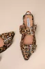 Graya Leopard Calf Hair Studded Buckle Slingback Flats sold by Lulus