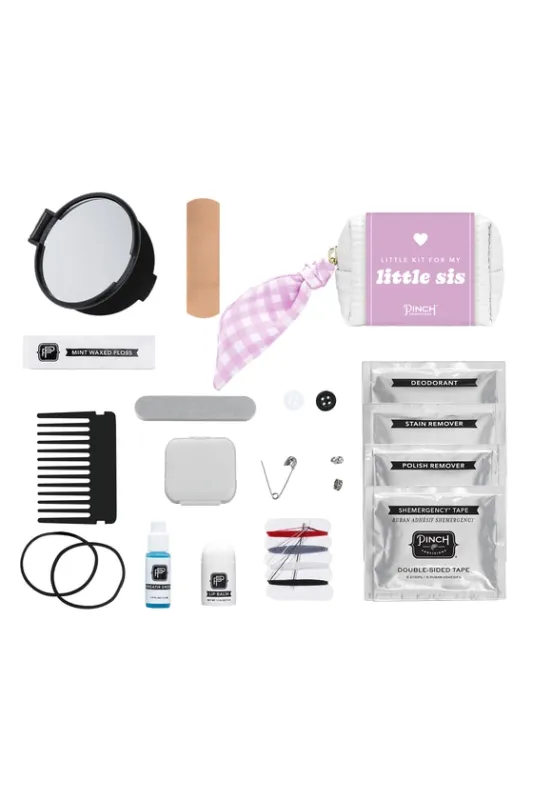 Sorority Little Sis Purple Gingham Minimergency Kit sold by Lulus