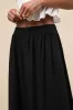 Exceptional Cuteness Black Linen Button-Front Midi Skirt sold by Lulus